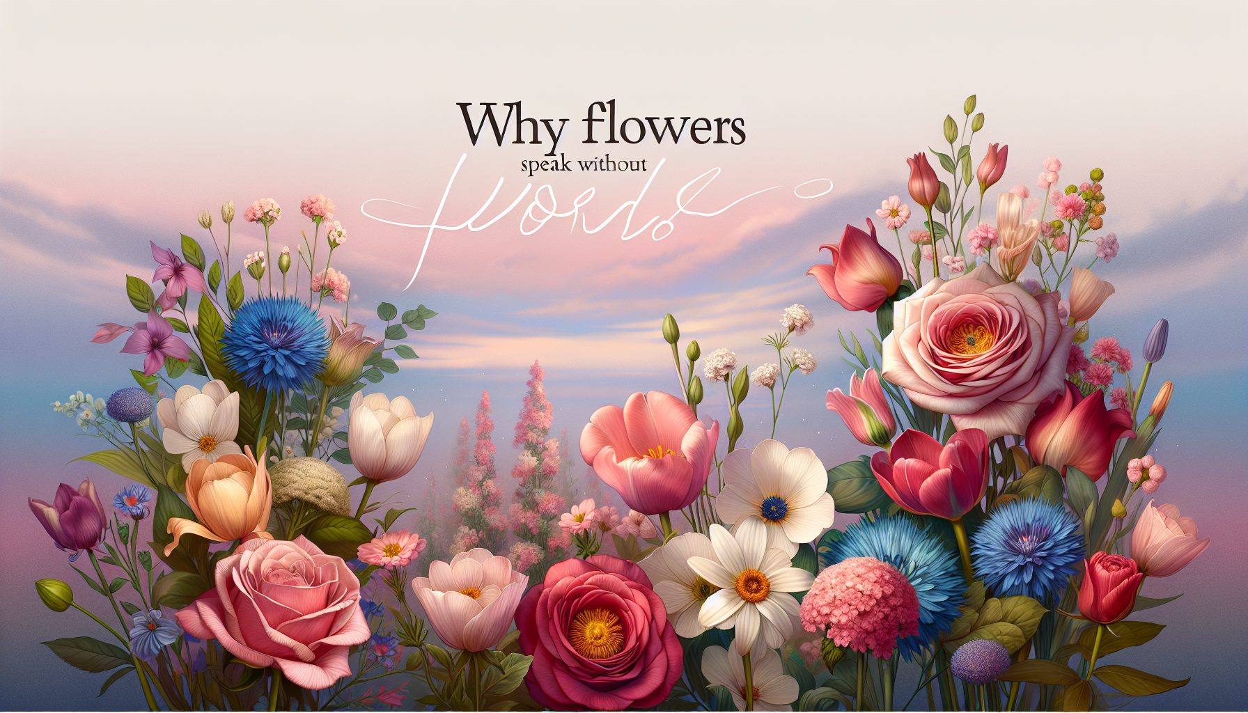 Почему цветы говорят без слов