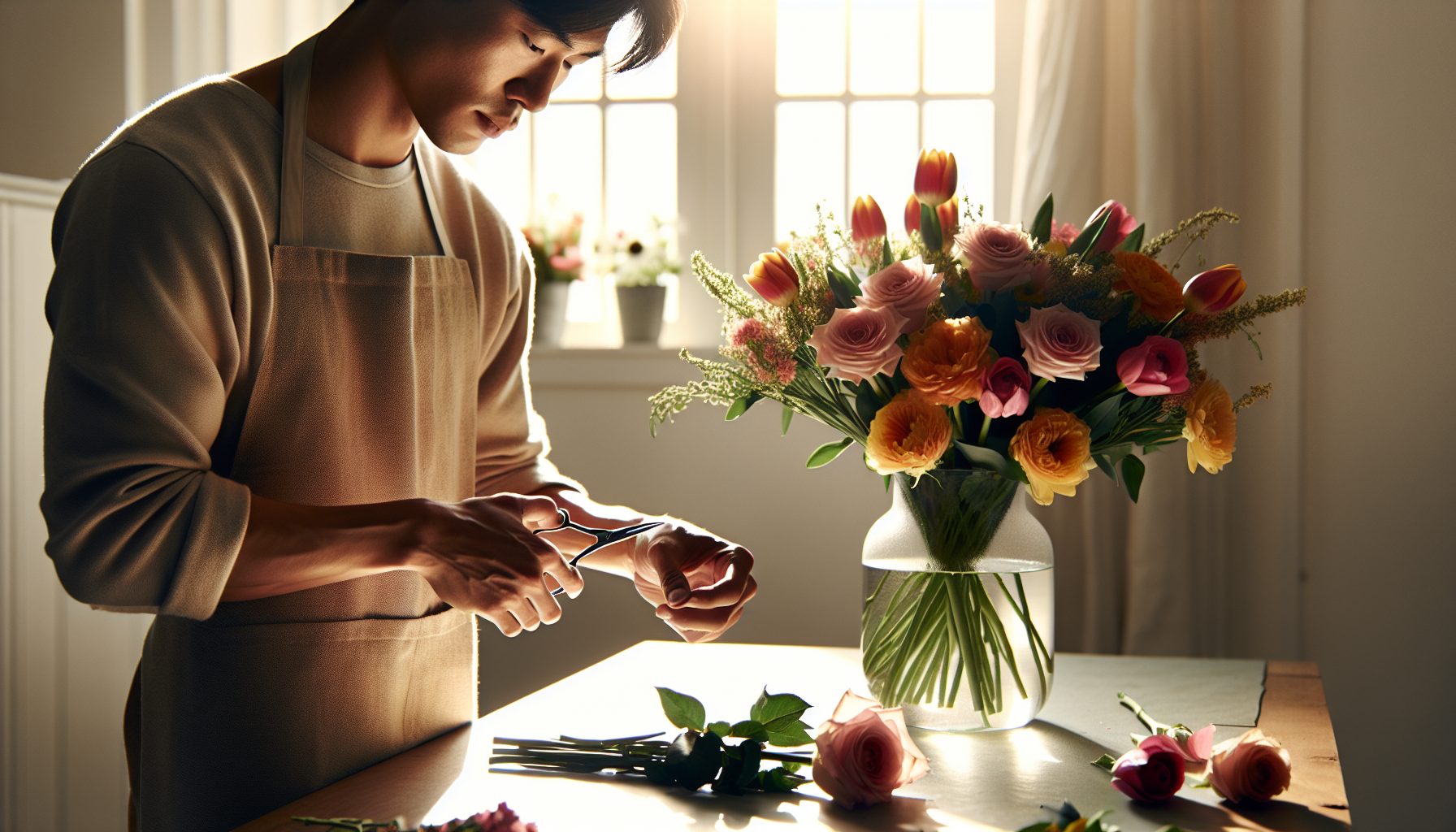 Уход за букетом после вручения