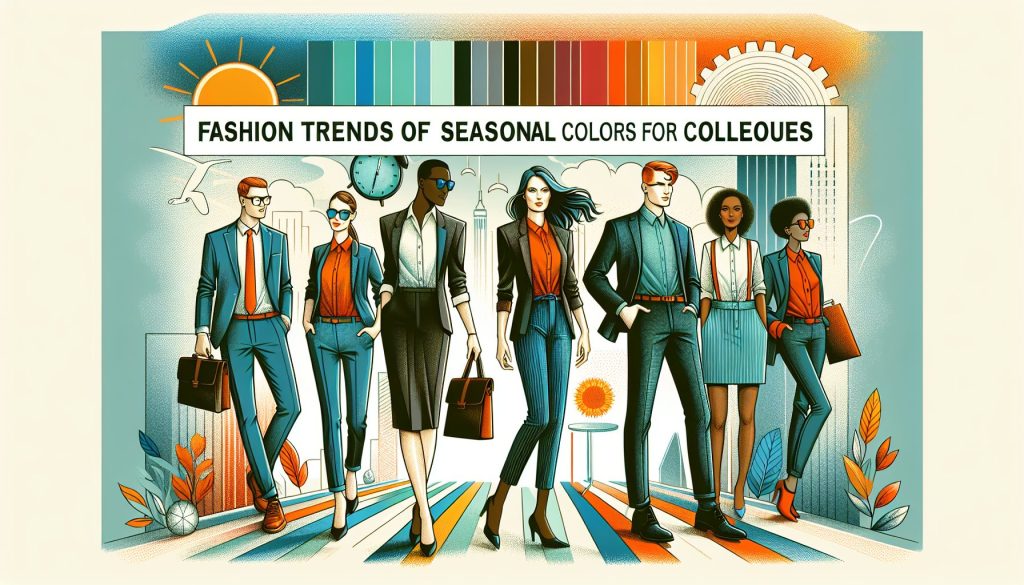 Мода сезонных цветов для коллег