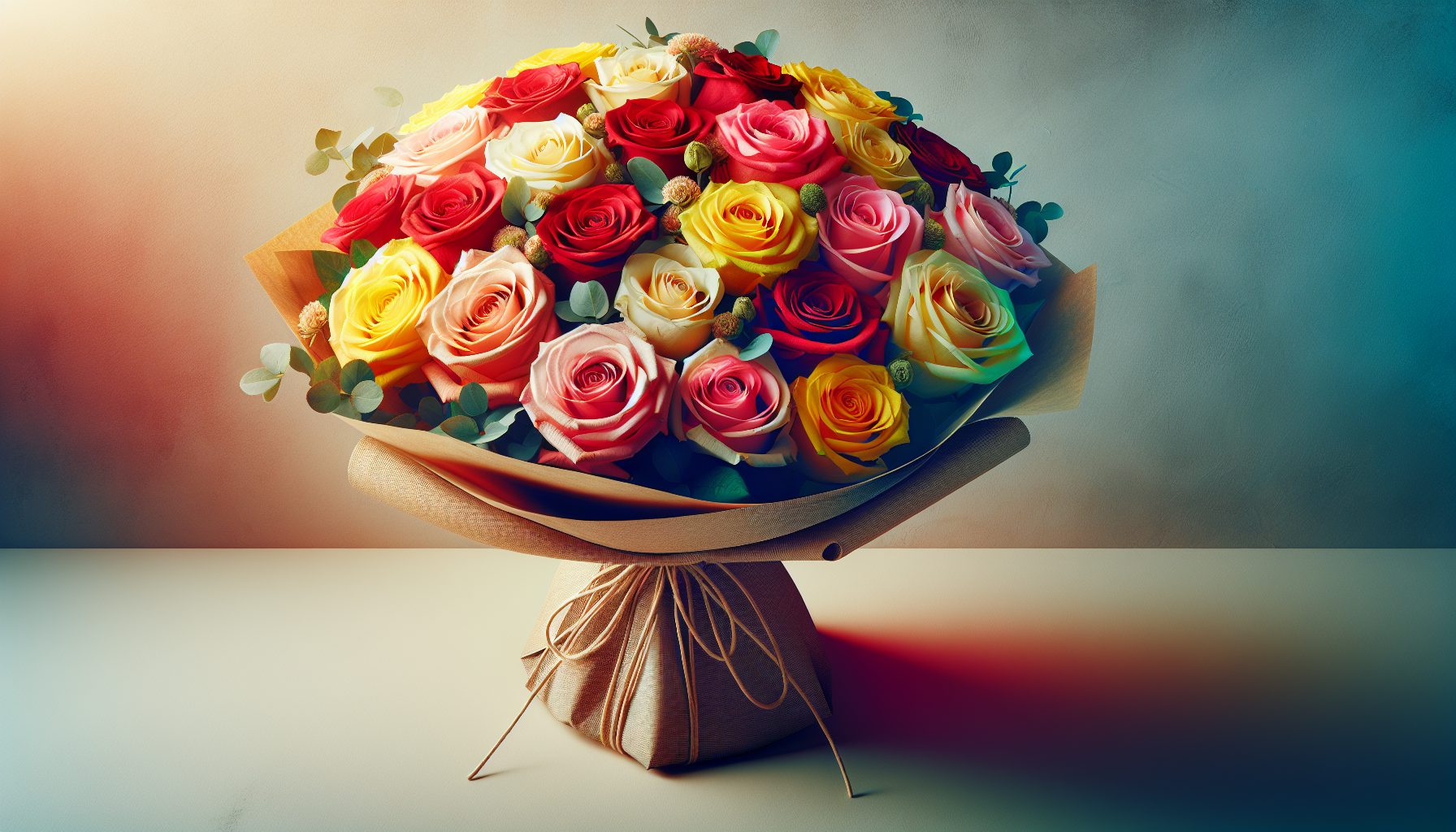 Форма и подача букета