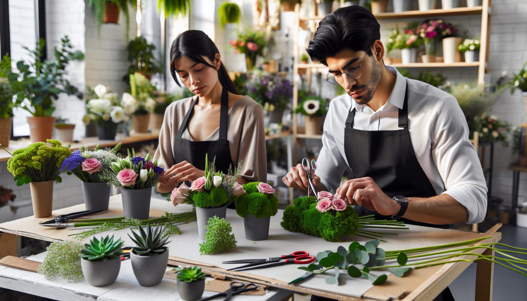 Как флористы создают «офисные» композиции