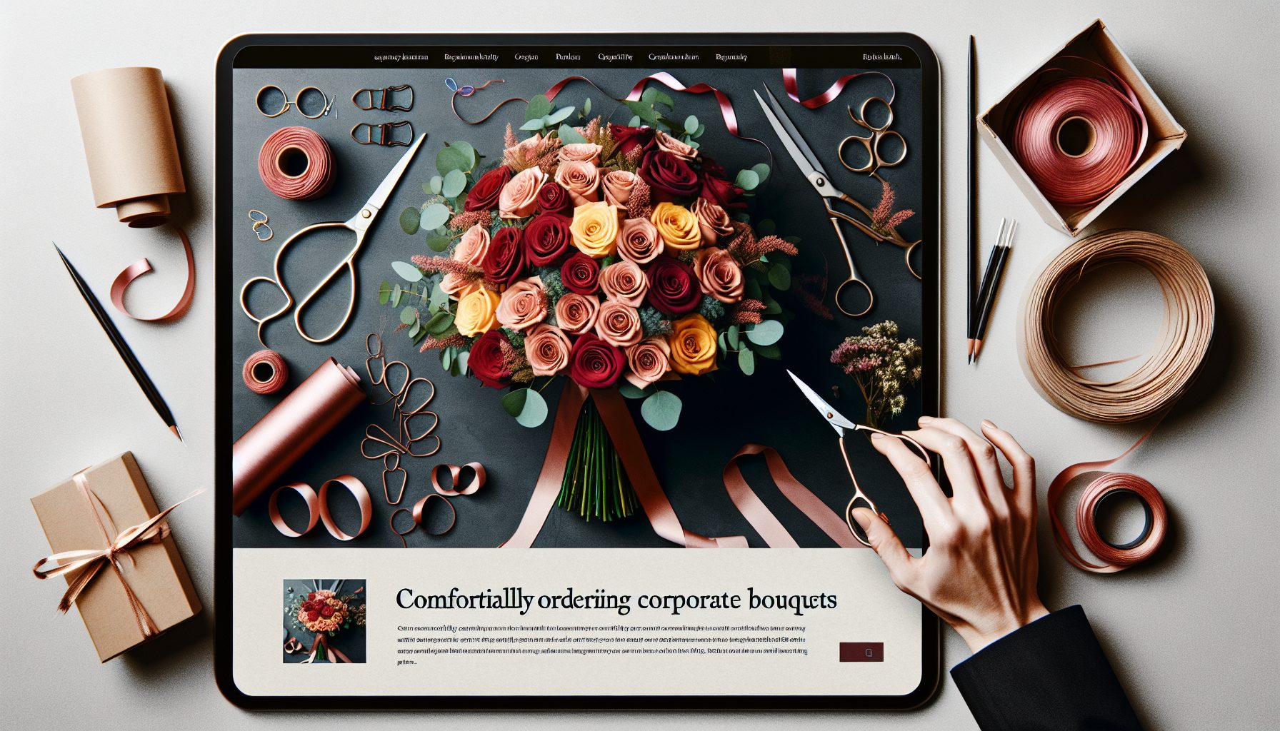 Где удобно заказать корпоративный букет