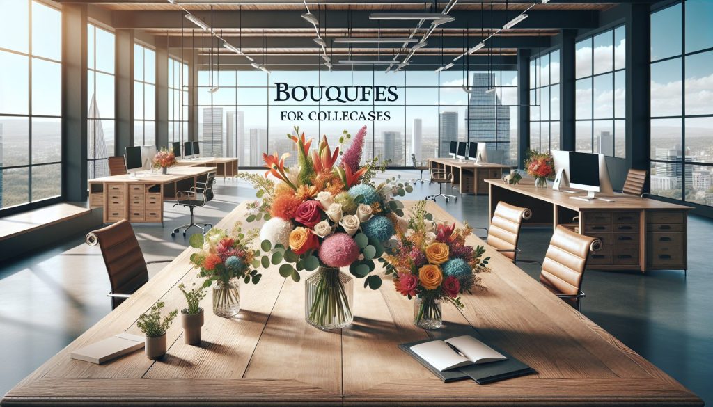 Красота букетов для коллег