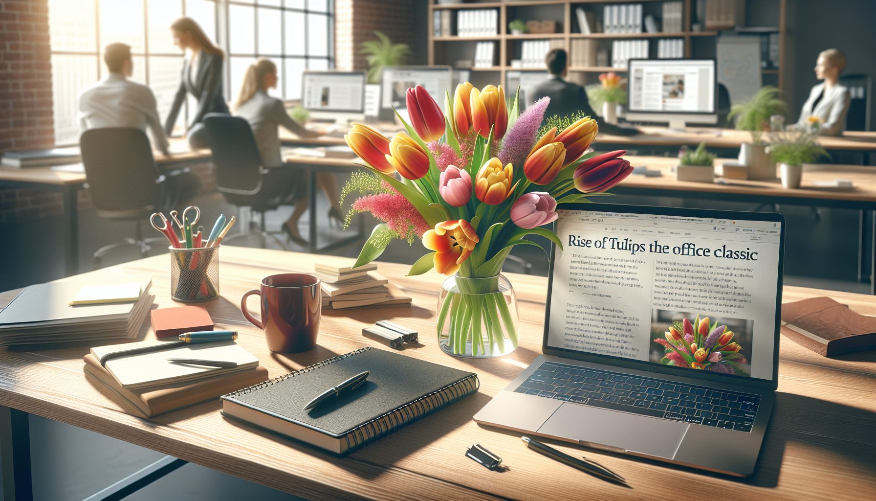 Почему тюльпаны стали офисной классикой