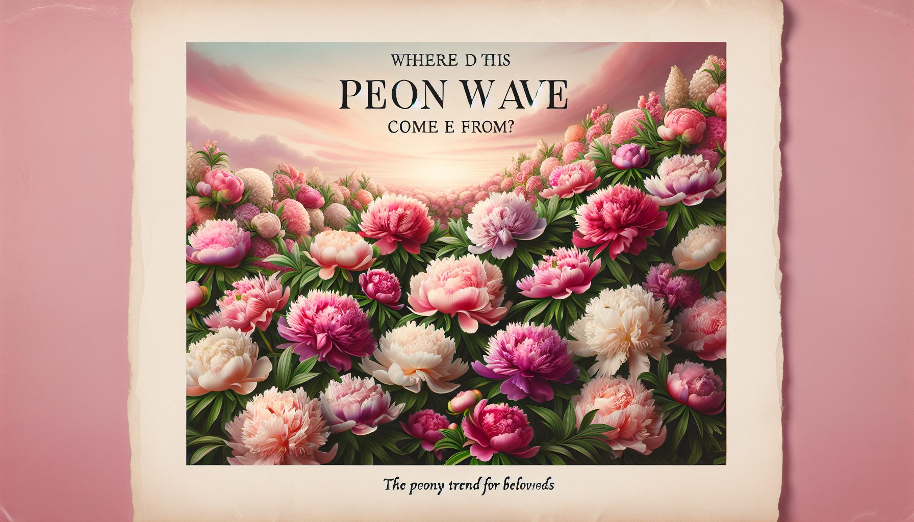 Откуда вообще пришла эта пионовая волна