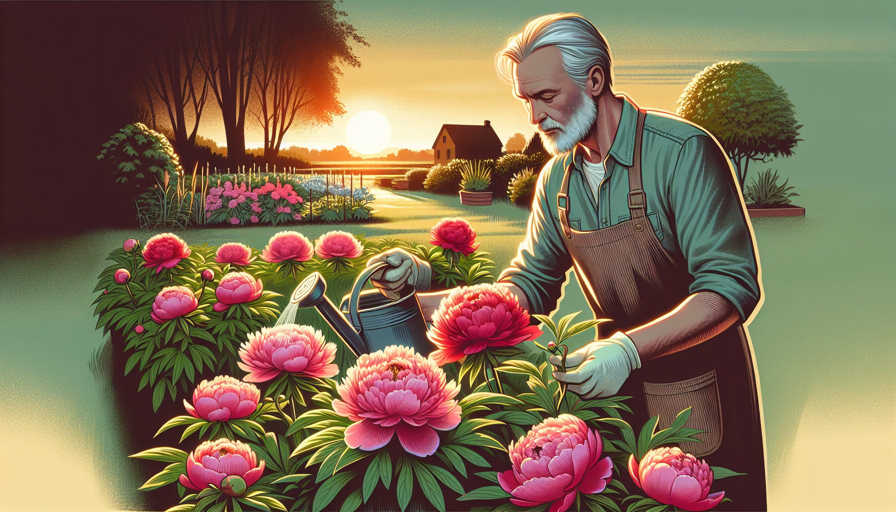 Как ухаживать за пионами, чтобы они дожили до вечера