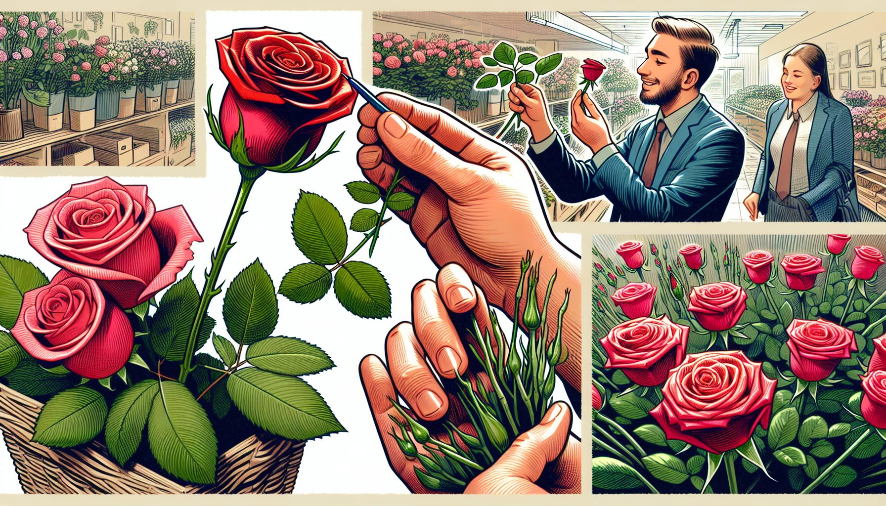 Как определить, что розы свежие