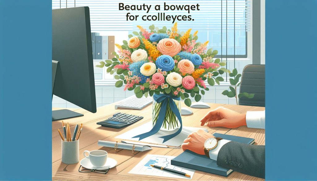 Красота букета для коллег
