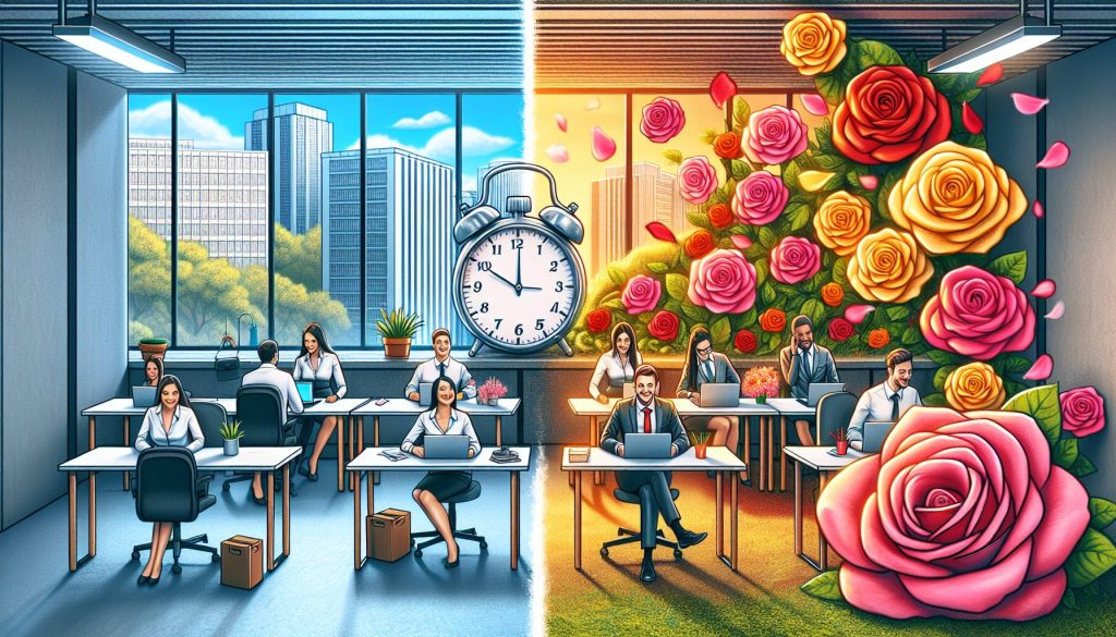 Как розы для офиса меняют настроение за 3 секунды