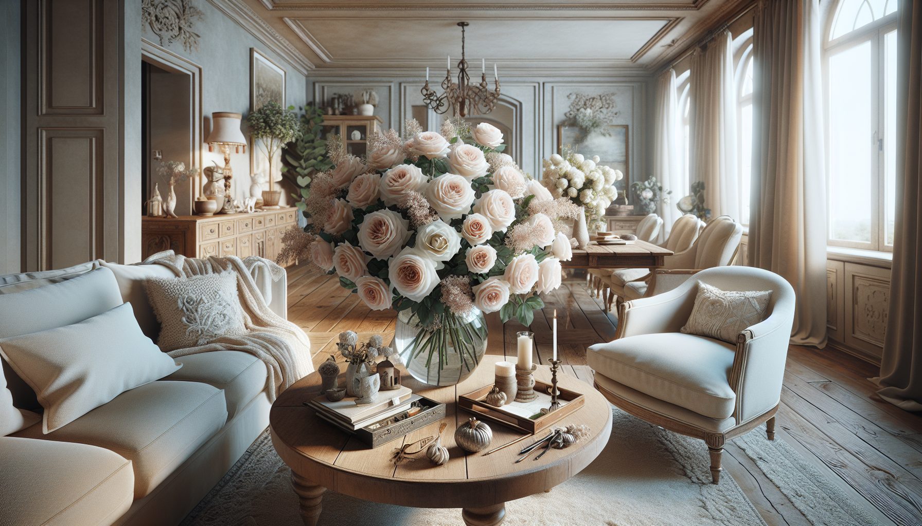 Какие интерьеры «дружат» с розами