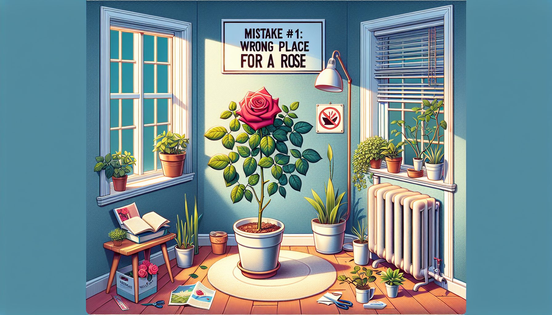 Ошибка №1. Неправильное место для розы