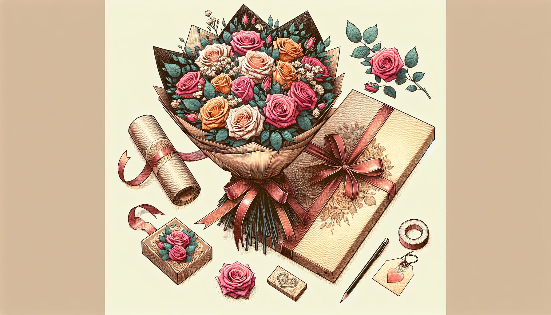 Секрет №4: упаковка — это продолжение характера букета