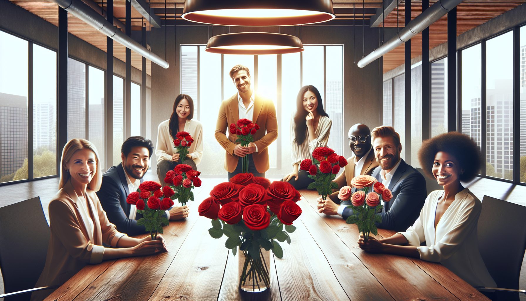 Как розы помогают команде стать дружнее