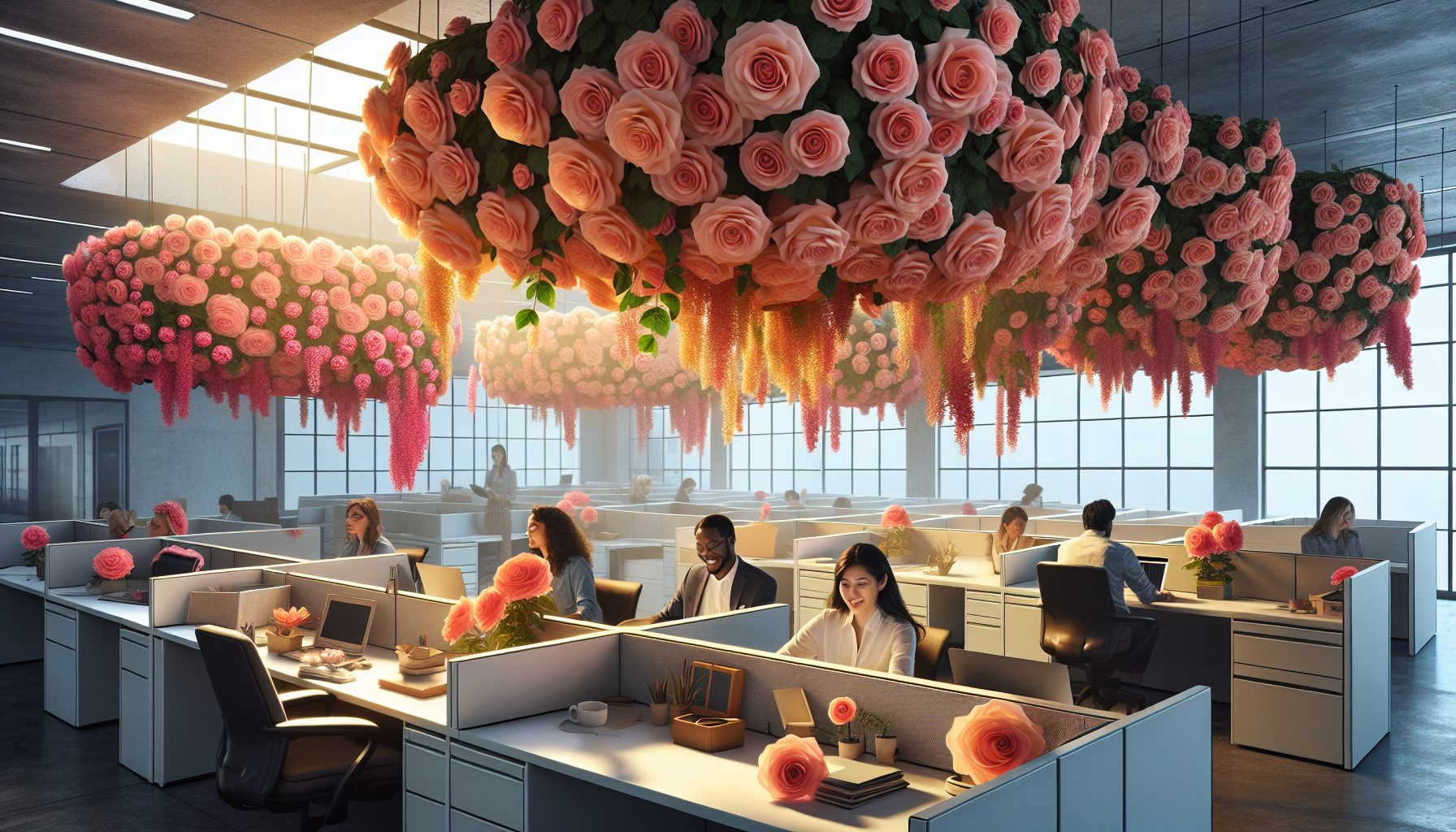 Как розы ворвались в офисную жизнь