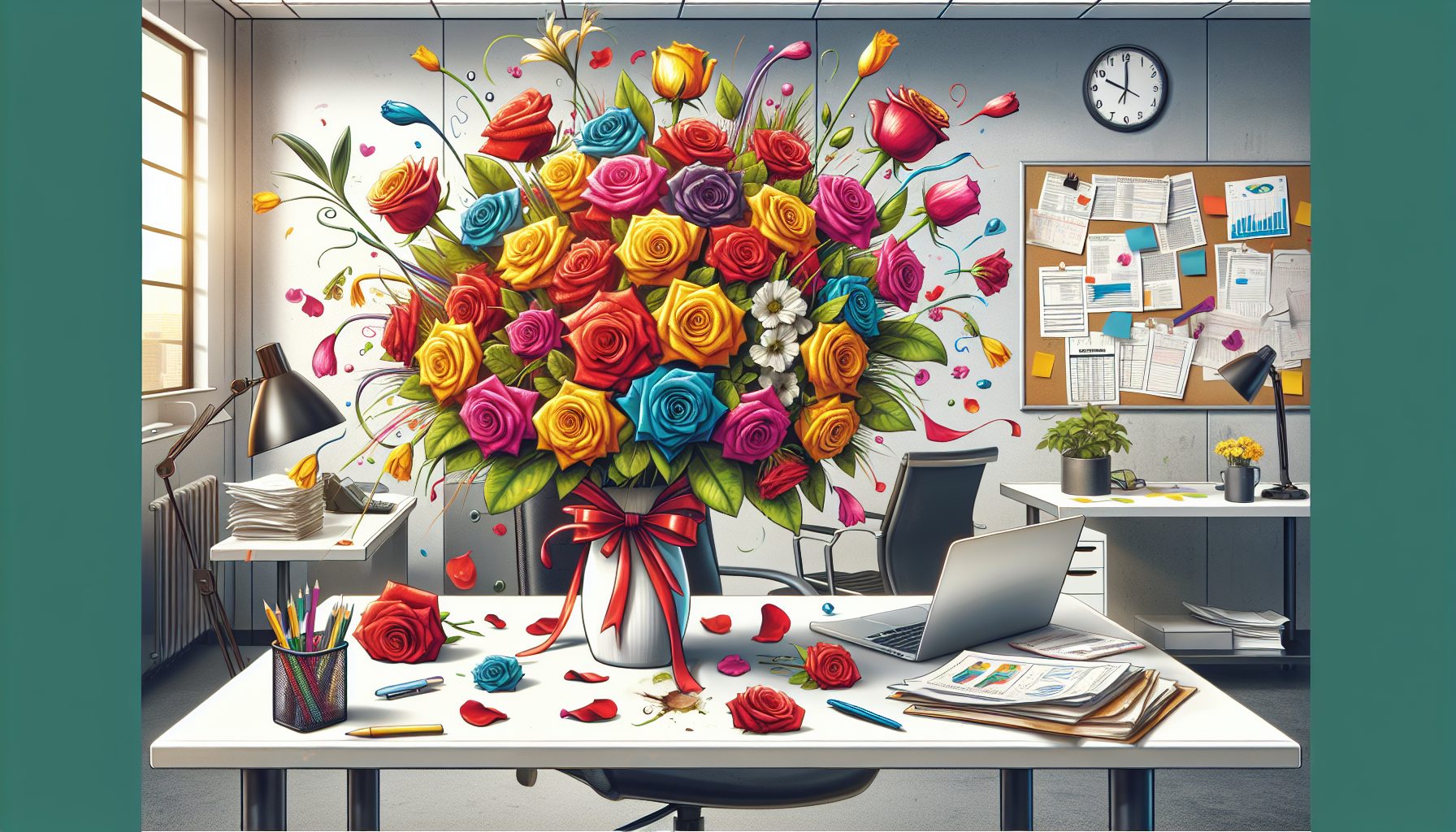 Не тот букет для офиса