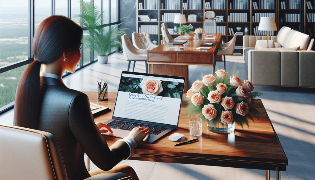 Розы для офиса: простой способ сказать главное без слов