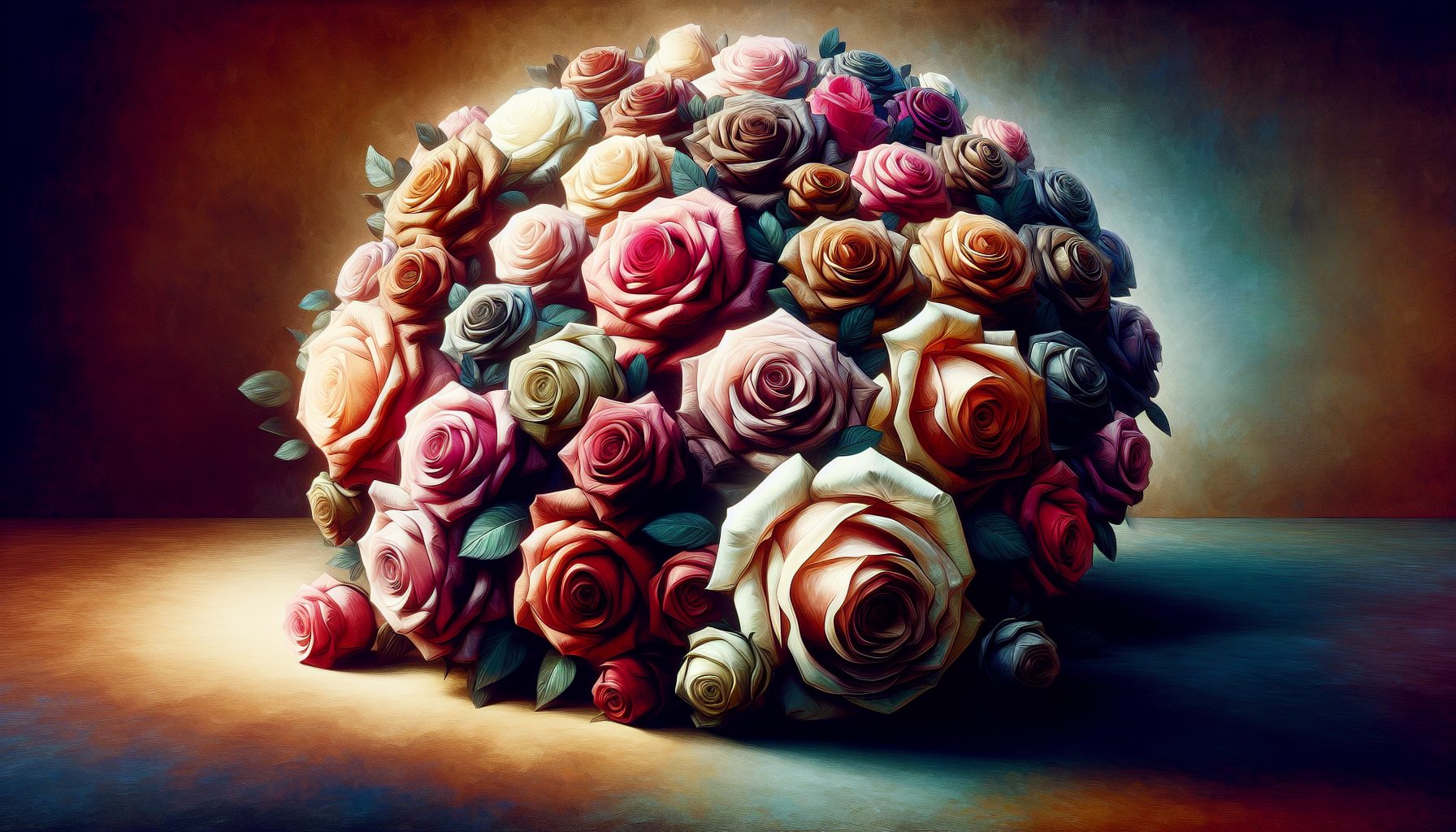 Композиция и объем букета