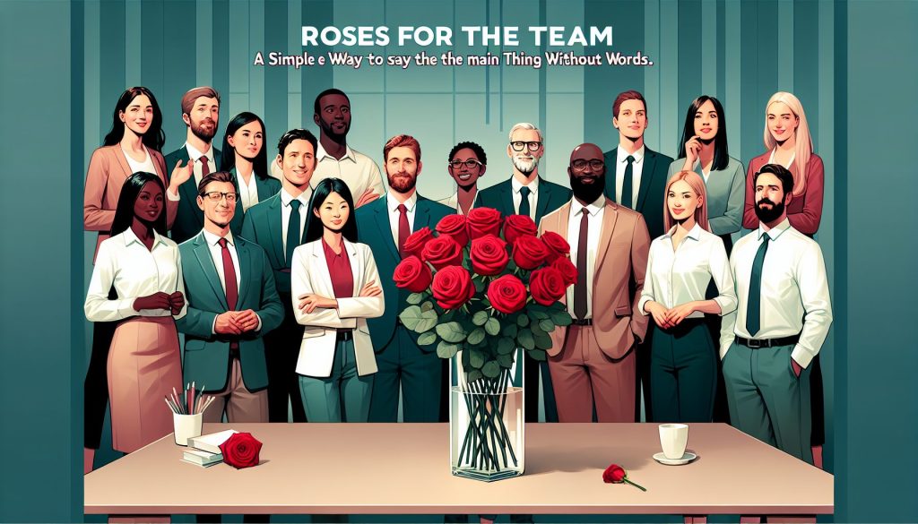 Розы для команды: простой способ сказать главное без слов