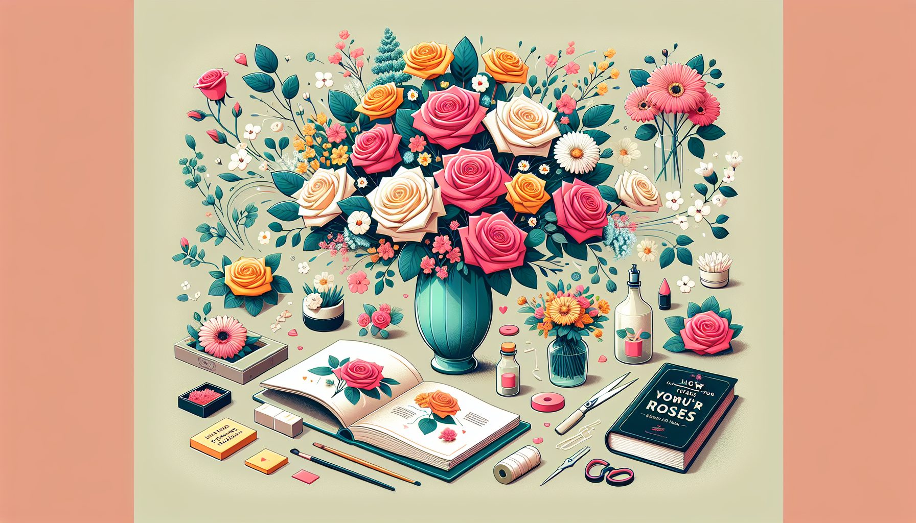 Как сочетать розы с другими цветами и деталями